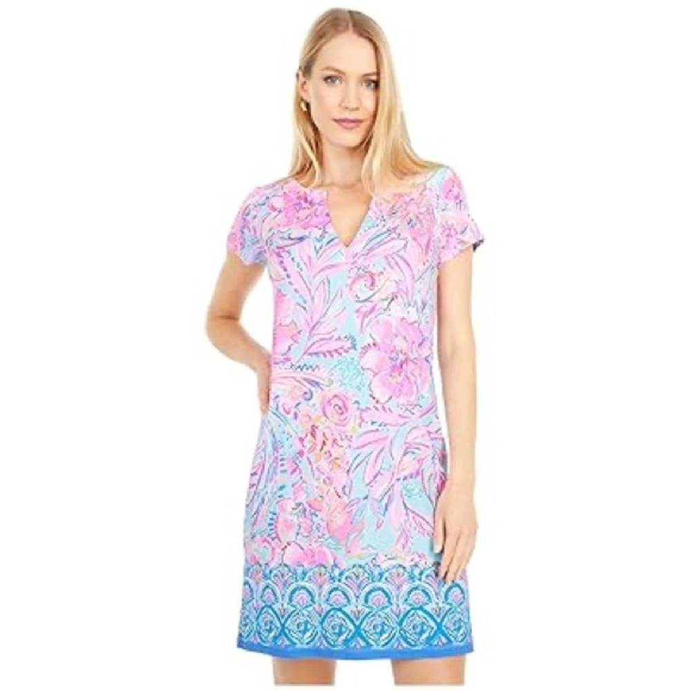 Lilly Pulitzer Pink and Blue Floral Dress